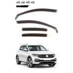 4 d�flecteurs de vent pluie dair noir fum� vitres lat�rales avant arri�re voiture compatible avec vw ...