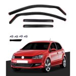 4 d�flecteurs de vent pluie dair noir fum� vitres lat�rales avant arri�re voiture compatible avec vw ...