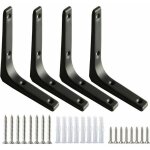 4 �querres inox 100x100mm renforts angle fixation r�paration meubles joints label