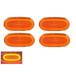 4 feux de gabarit latraux led 12v orange effet non compatible avec mercedes sprinter w906 vw crafter ...