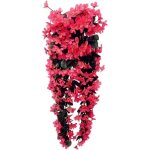 4 fleurs artificielles suspendues p�tales rose 80cm mariage d�coration