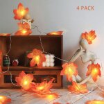 4 guirlande lumineuseautomne feuilles dérable 1. 5m 10ledsdécoration halloween / automne pour table / ... 4 guirlande lumineuseautomne feuilles dérable 1. 5m 10ledsdécoration halloween / automne pour table / ...