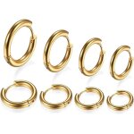 4 paires acier inoxydable boucles doreilles anneau homme femme boucles d oreilles crole orboucle d oreille ...