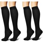 4 paires chaussettes de contention pour hommes et femmes circulation compression mdical 15 - 20 mmhg ...