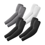 4 paires manchettes de bras pour homme et femme anti uv protection gaming sport taille unique