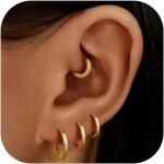 4 paires petites créole boucles doreilles plaqué or 14k mini creole pour femmes boucles doreilles cz ... 4 paires petites créole boucles doreilles plaqué or 14k mini creole pour femmes boucles doreilles cz ...