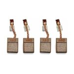 4 pcs convient pour la brosse charbon makita cb - 440 compatib makita bdf 452 rfe bhp 440 rfe bdf 458 ...