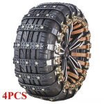 4 pcs chaîne neige - chaînes universelles à neige auto traction aid - pointes dacier pour pneus hivernale ... 4 pcs chaîne neige - chaînes universelles à neige auto traction aid - pointes dacier pour pneus hivernale ...