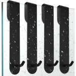 4 pcs crochet douche inox porte serviette salle de bain inox crochet pour paroi de douche crochets pour ...