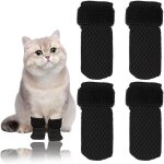 4 pcs mitaines anti - rayures pour chatrglables en maille respirants bottes de protection pour chatchaussette ...