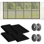 4 pcs moustiquaire fenetre 150x130cm filet moustiquaire pour fen�tre moustiquaire fenetre ajustable avec ...
