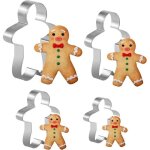 4 pcs nol emporte pices bonhomme pain dpices emporte piece noel en acier inoxydable de diffrentes ...