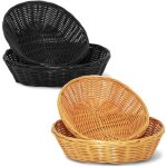 4 pcs panier en osier corbeille a paintresses en rotin prsentation tiss pour nourriture fruits lgumes ...
