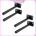 4 pcs stagement floctant invisible support de montage mural rond support support du support de plateau ...