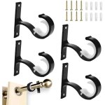4 pcs support tringle rideau en m�tal fixation rideau plafond accroche tringle rideau �25 - 28mm support ...