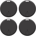 4 pcs tracker gps bluetooth 2 - en - 1 pour enfants et animaux de compagnie - anti - perte - noir
