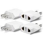 4 pi�ces adaptateur prise usa de voyage france vers us adapter adaptateur usa prise allemagne