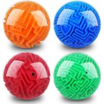 4 pi�ces - boule labyrinthe 3d - casse - t�te magique - jeu de sph�re �ducatif - jouet cube labyrinthe ...