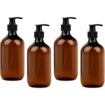 4 pi�ces bouteille vide distributeur de savon 500 ml distributeur gel douche en pet pour savons lotions ...