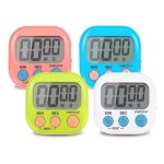 4 pièces coloré minuteur cuisine magnetique digital time timer enfant apprentissage avec Écran lcd chronomètre ... 4 pièces coloré minuteur cuisine magnetique digital time timer enfant apprentissage avec Écran lcd chronomètre ...