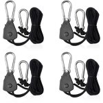 4 pices cordes  cliquet rglable avec crochets 1 / 8 tendeur voile ombrage sangle  cliquet corde pour ...