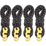 4 pices corde de tente rflchissante13 pieds / 4 mtres corde en nylon avec tendeur en aluminiumdiamtre ...
