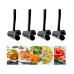 4 pices coupe lgumes manuel spiraliseur trancheuse manuelle en spirale rouleau de fleurs en entonnoir ...