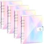 4 pi�ces couverture de reliure a5 couverture de classeur en pvc souple couleur transparent couverture ...