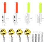 4 pices detecteur de touche peche baton lumineux clochette de peche avec boucle facile  fixer pour ...