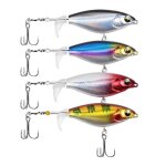 4 pices leurre peche carnassier leurres pour bar carpe brochet truite leurre poissons nageur flottants ...