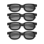 4 pices lunettes 3d passives polarises pour tv 3d vrais cinmas 3d pour 3d gaming et cadre