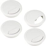 4 pièces passe cable bureau 60mm cache cable bureau blanc cache - câble en plastique pour tables cache ... 4 pièces passe cable bureau 60mm cache cable bureau blanc cache - câble en plastique pour tables cache ...