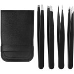 4 pi�ces pince � �piler de pr�cision professionnelle en acier inoxydable pince � epiler sourcils pour ...