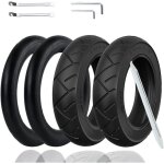 4 pi�ces pneu trotinette electrique 10x2. 125chambre a air 10x2. 125 et pneu ext�rieur pour trottinette ...