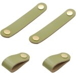 4 pices poignes en cuir boutons de meubles boutons de porte en cuir pour fentre boutons de porte darmoire ...
