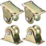 4 pièces poulie de levage mouflage roulette à rainure en u roulette de levage pour cordes rail portail ... 4 pièces poulie de levage mouflage roulette à rainure en u roulette de levage pour cordes rail portail ...