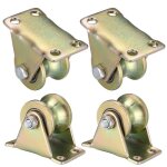4 pices poulie de levage mouflageroulette  rainure en uroue gorge poulies cable pour cordes rail portail ...