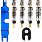 4 pi�ces presta valve cores obus valve 2 pi�ce outil de demonte obus valve noyau de valve dinsertion ...