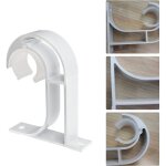 Aimoonsa support plafond pour tringle � rideau 26?32 mm en aluminium blanc lot de 4