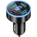 4 ports chargeur allume cigare usb c rapide 50w qc3. 0&pd adaptateur chargeur telephone voiture pour ...