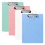 4 porte bloc a4 - plastique - rigide - pince