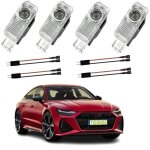 4 projecteurs lumire porte voiture led logo projecteur pour audi a1 a3 a4 a5 a6 q3 q5 q7 a7 a8 r8 tt ...