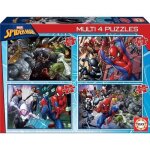 4 puzzles progressifs - educa - multi 4 in 1 ultimate spider - man