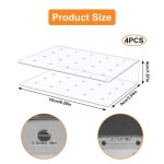 4 supports � sucettes en acrylique transparent 20 trous - pr�sentoir cake pop pour cuisson bonbons f�te ...