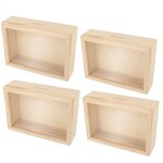 4 tirelires avec cadre en bois à décorer 12 x 17 cm 4 tirelires avec cadre en bois à décorer 12 x 17 cm
