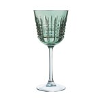 4 verres  pied 25cl rendez - vous brume - cristal darques