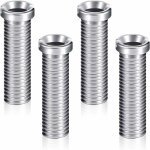 4 vis panier vier acier inox 45mm - fixation bonde / crpine pour lavabo de cuisine