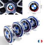 4 x cache moyeu pour bmw 50e anniversaire 68mm centre de roue logo jante
