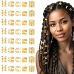40 bijoux cheveux dor�s pour tresses dreadlocks festival accessoires d�coratifs