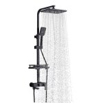 40c colonne de douche thermostatique 85 - 125cm barre de douche hauteur rglable colonne de douche avec ...